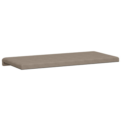 vidaXL Bench Cushion Microfiber Taupe Depth 35 cm