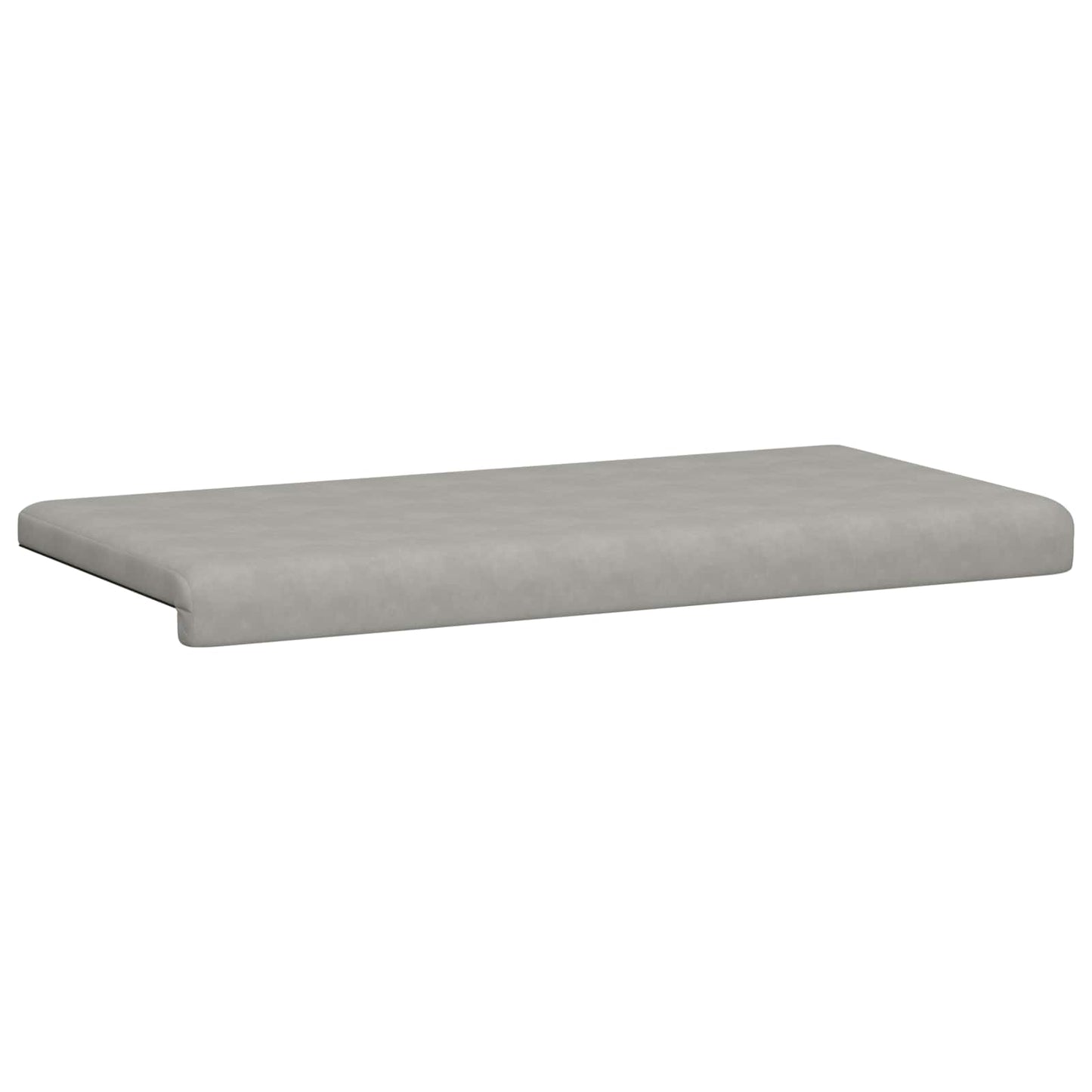 vidaXL Bench Cushion Microfiber Light Grey Depth 35 cm