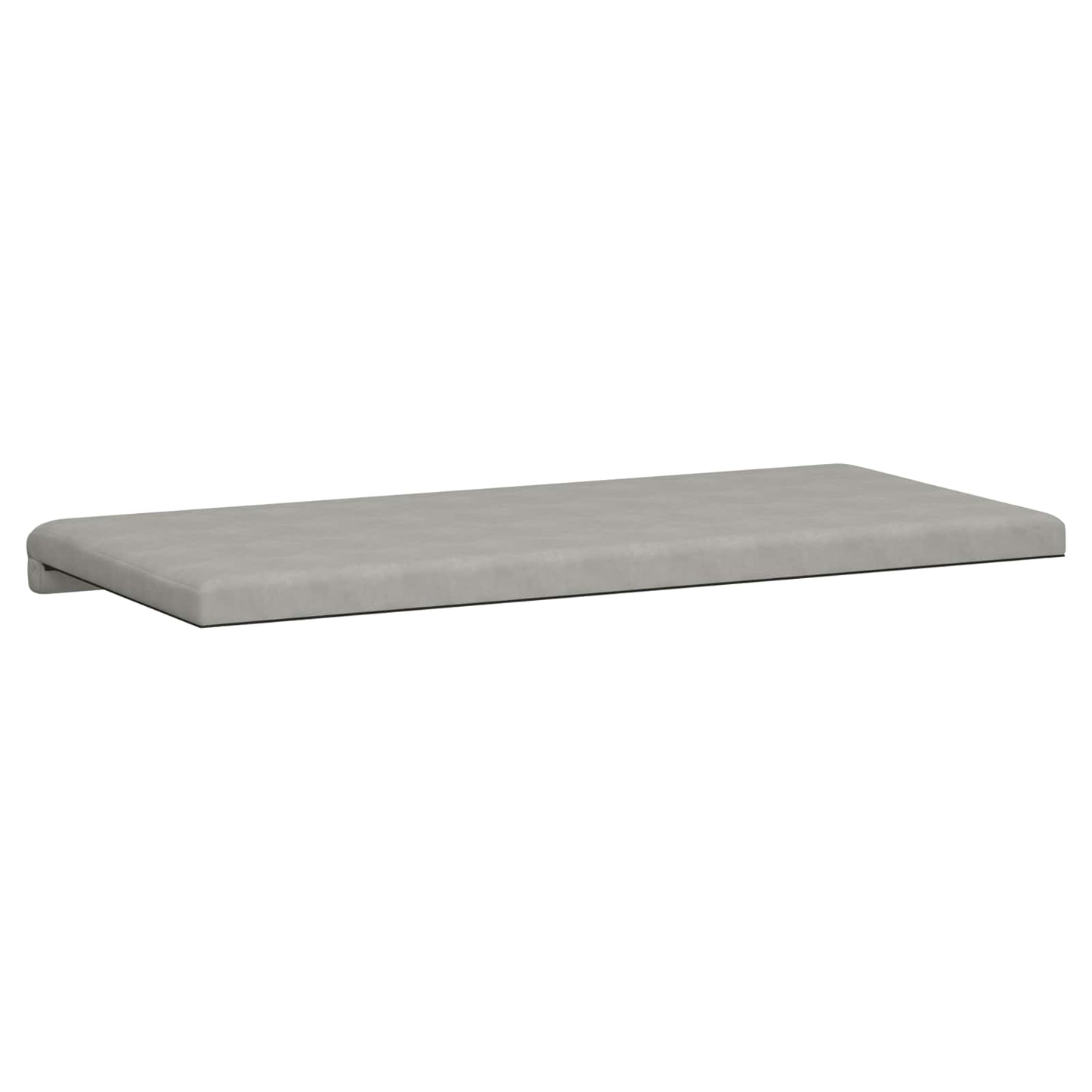 vidaXL Bench Cushion Microfiber Light Grey Depth 35 cm