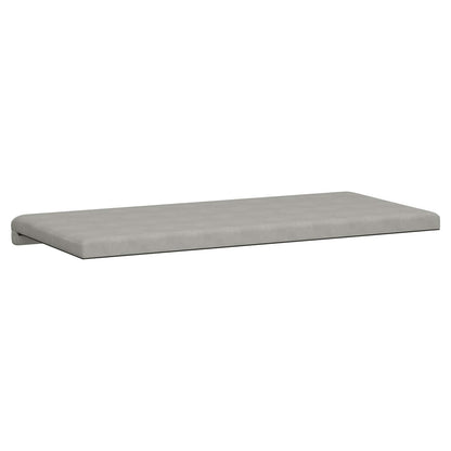vidaXL Bench Cushion Microfiber Light Grey Depth 35 cm
