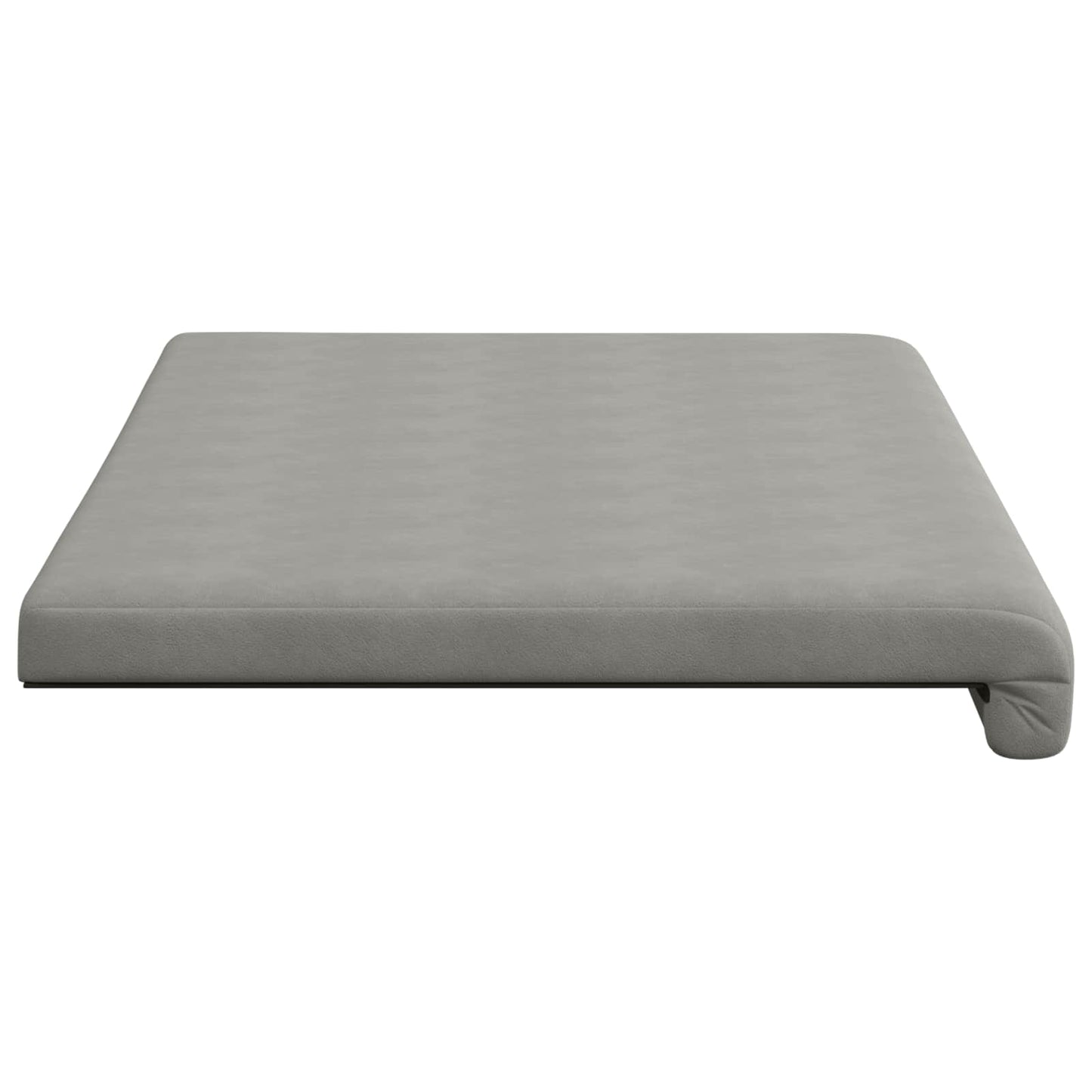 vidaXL Bench Cushion Microfiber Light Grey Depth 35 cm