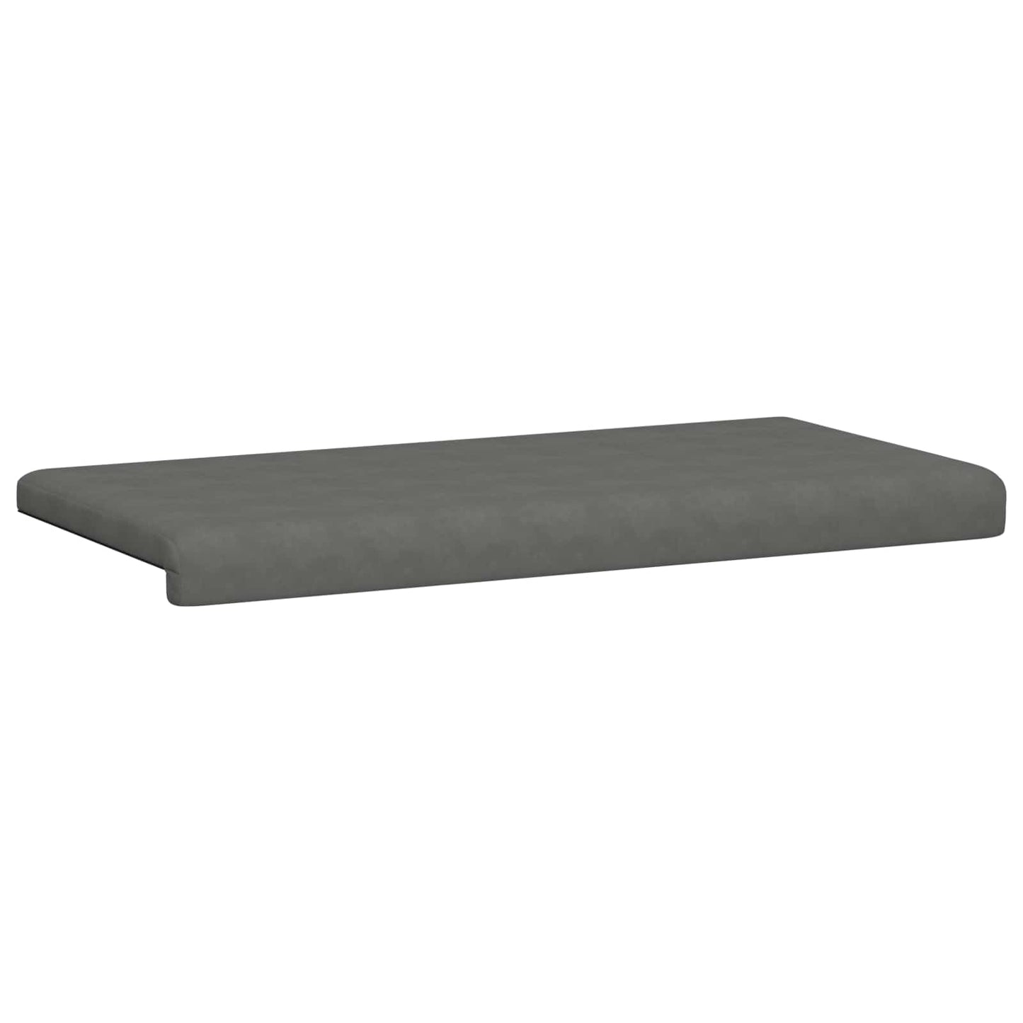 vidaXL Bench Cushion Microfiber Dark Grey Depth 35 cm
