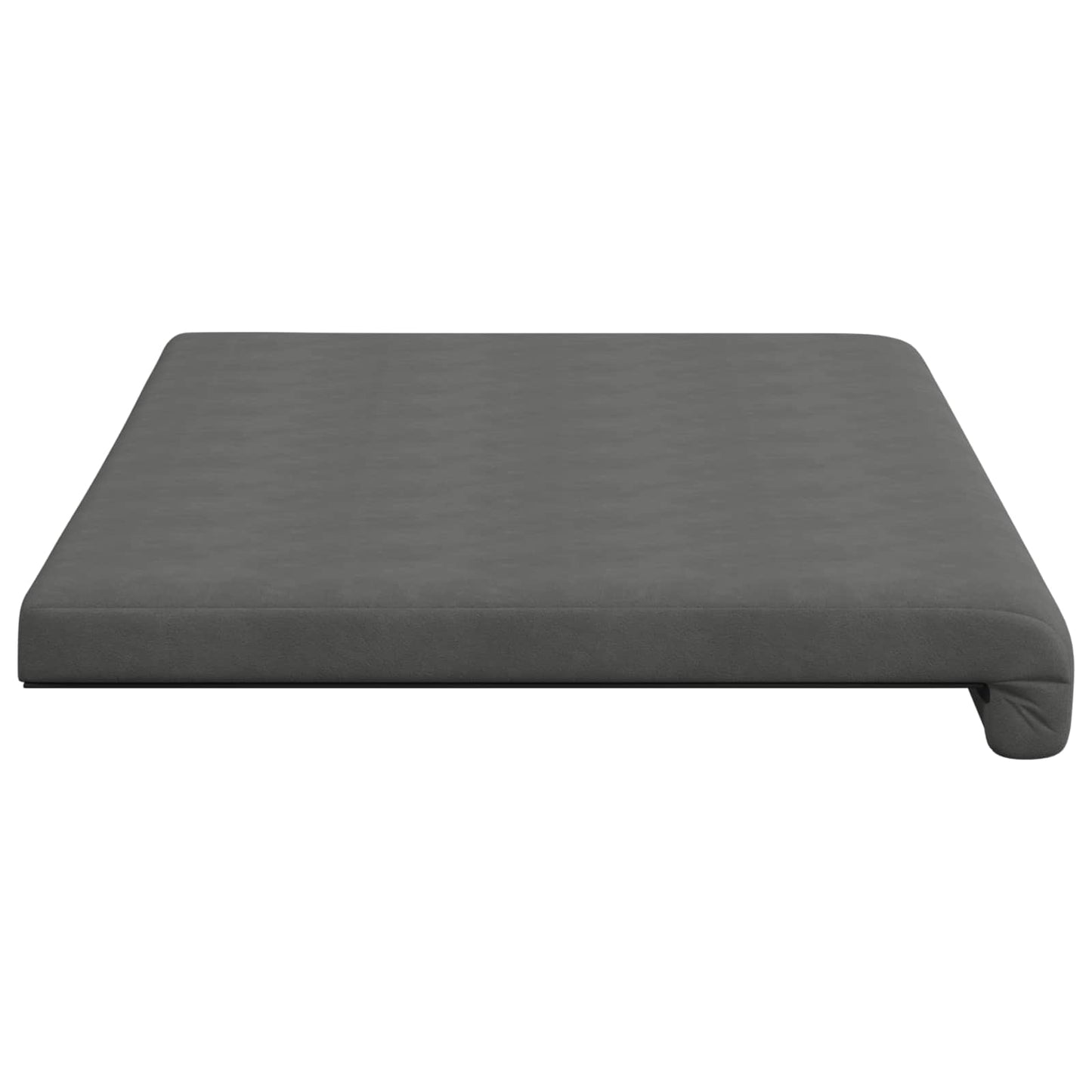 vidaXL Bench Cushion Microfiber Dark Grey Depth 35 cm