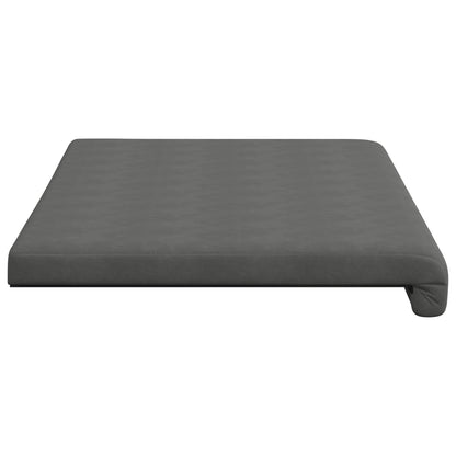 vidaXL Bench Cushion Microfiber Dark Grey Depth 35 cm