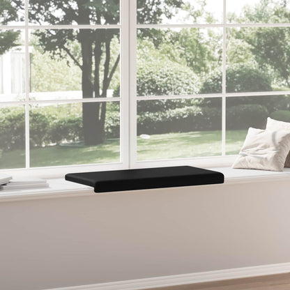 vidaXL Bench Cushion Microfiber Black Depth 35 cm