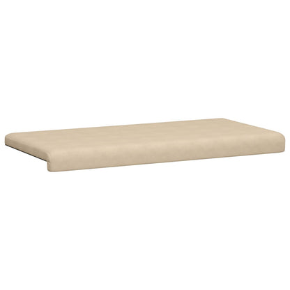vidaXL Bench Cushion Microfiber Cream Depth 35 cm