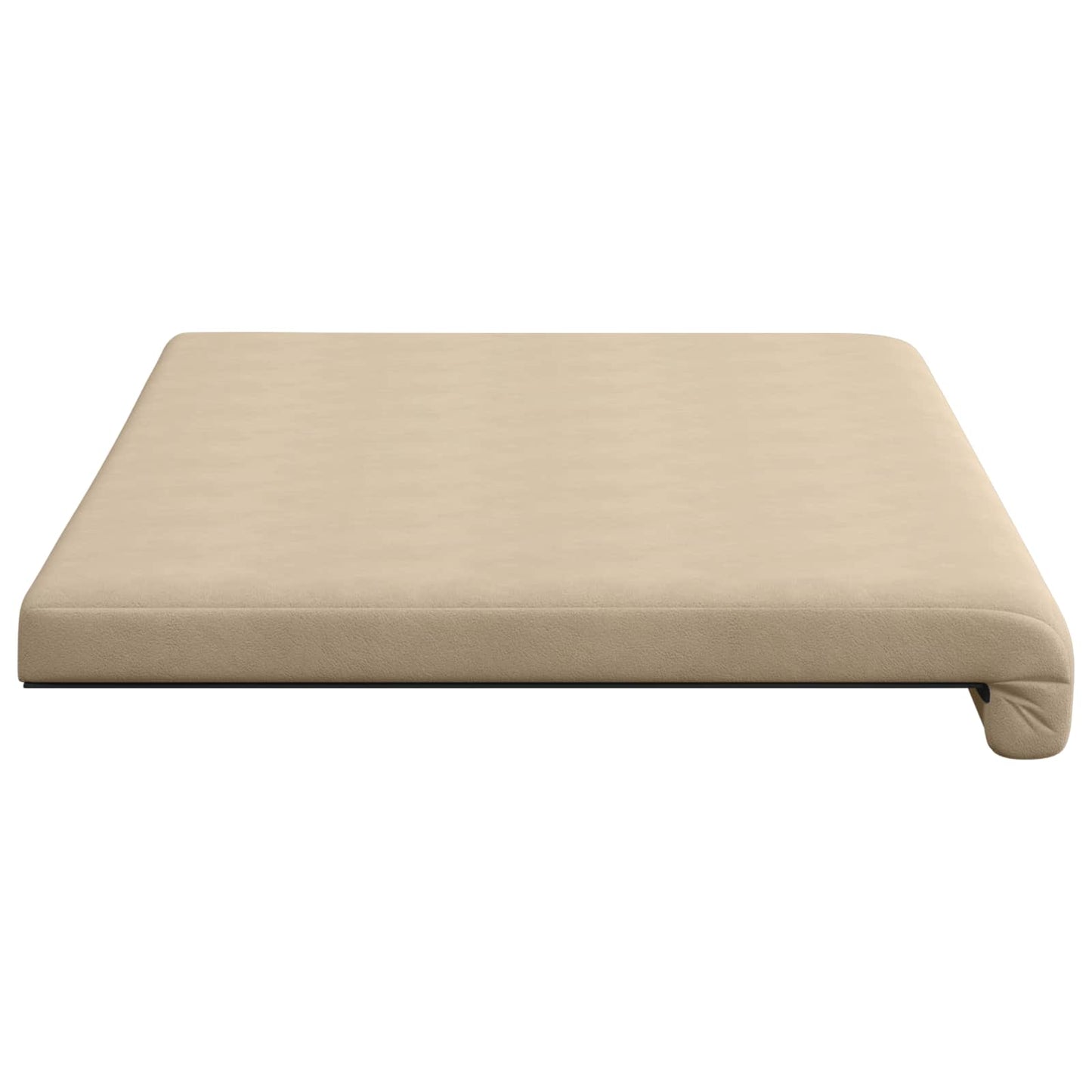 vidaXL Bench Cushion Microfiber Cream Depth 35 cm