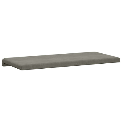 vidaXL Bench Cushion Corduroy Light Grey Depth 35 cm