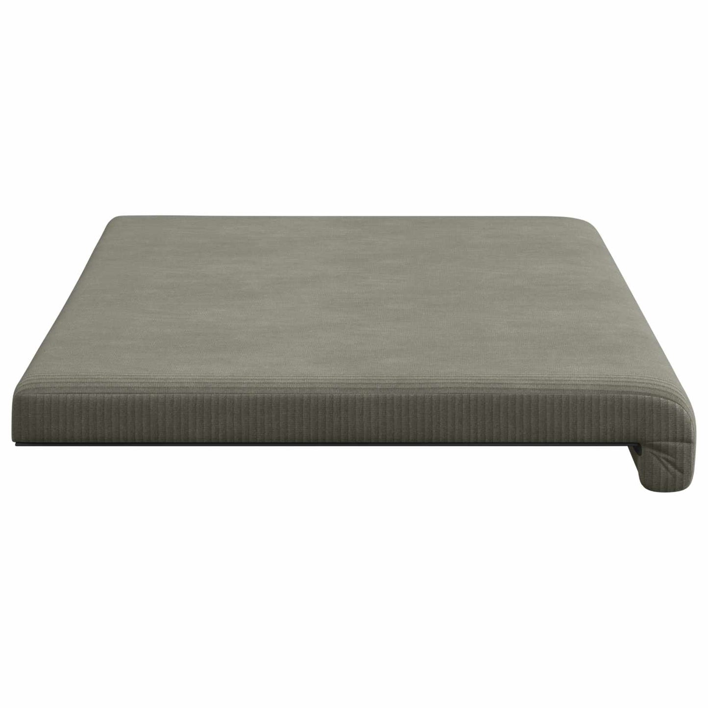 vidaXL Bench Cushion Corduroy Light Grey Depth 35 cm