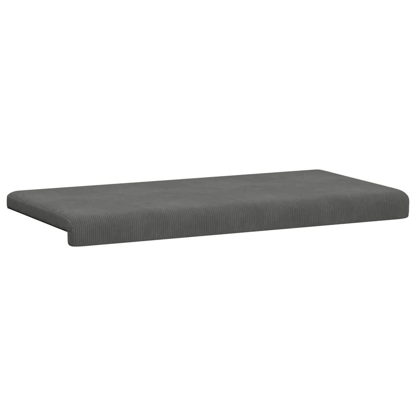 vidaXL Bench Cushion Corduroy Dark Grey Depth 35 cm
