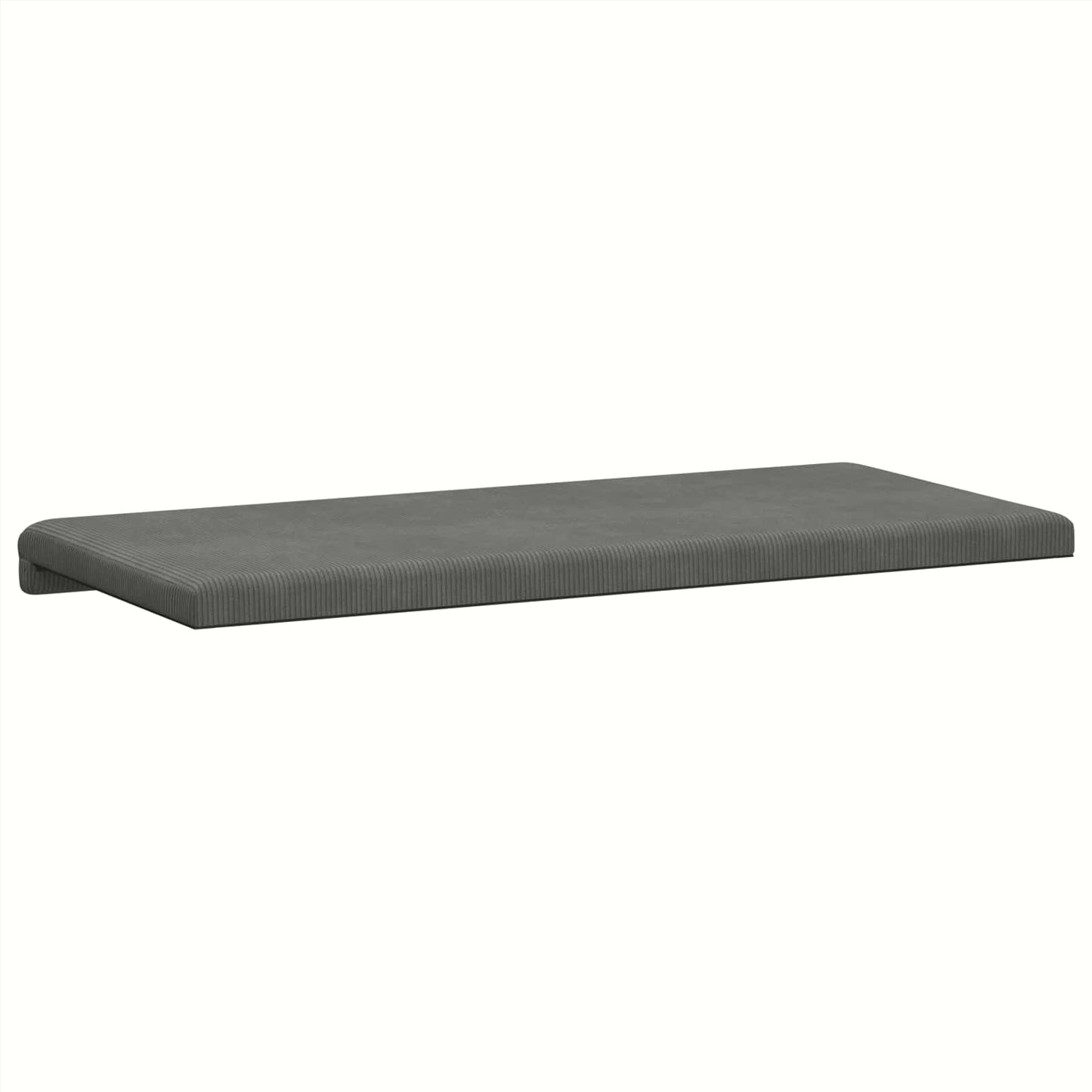 vidaXL Bench Cushion Corduroy Dark Grey Depth 35 cm