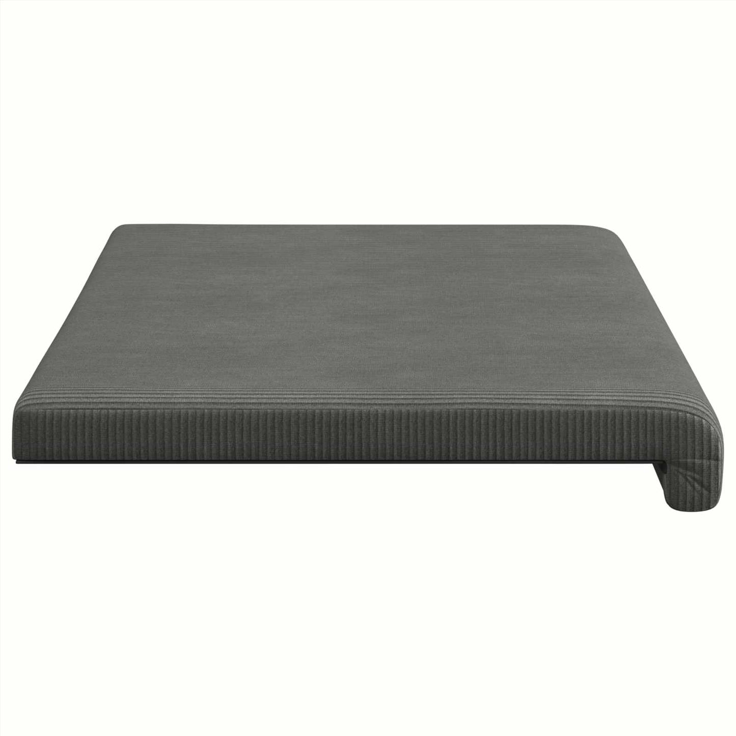 vidaXL Bench Cushion Corduroy Dark Grey Depth 35 cm