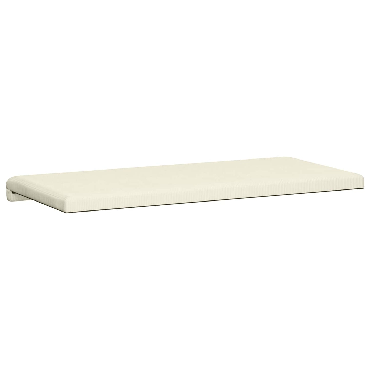 vidaXL Bench Cushion Corduroy Cream Depth 35 cm