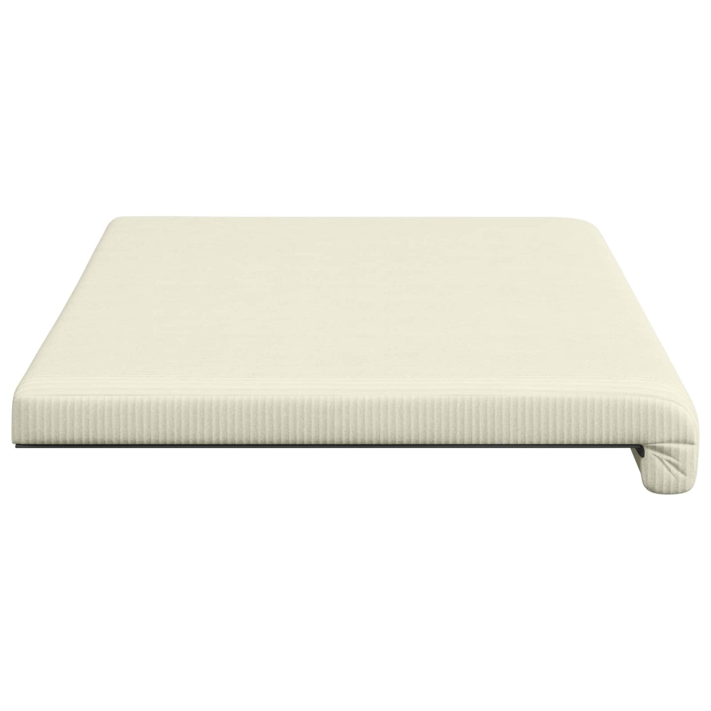 vidaXL Bench Cushion Corduroy Cream Depth 35 cm