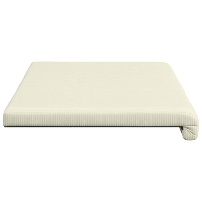 vidaXL Bench Cushion Corduroy Cream Depth 35 cm