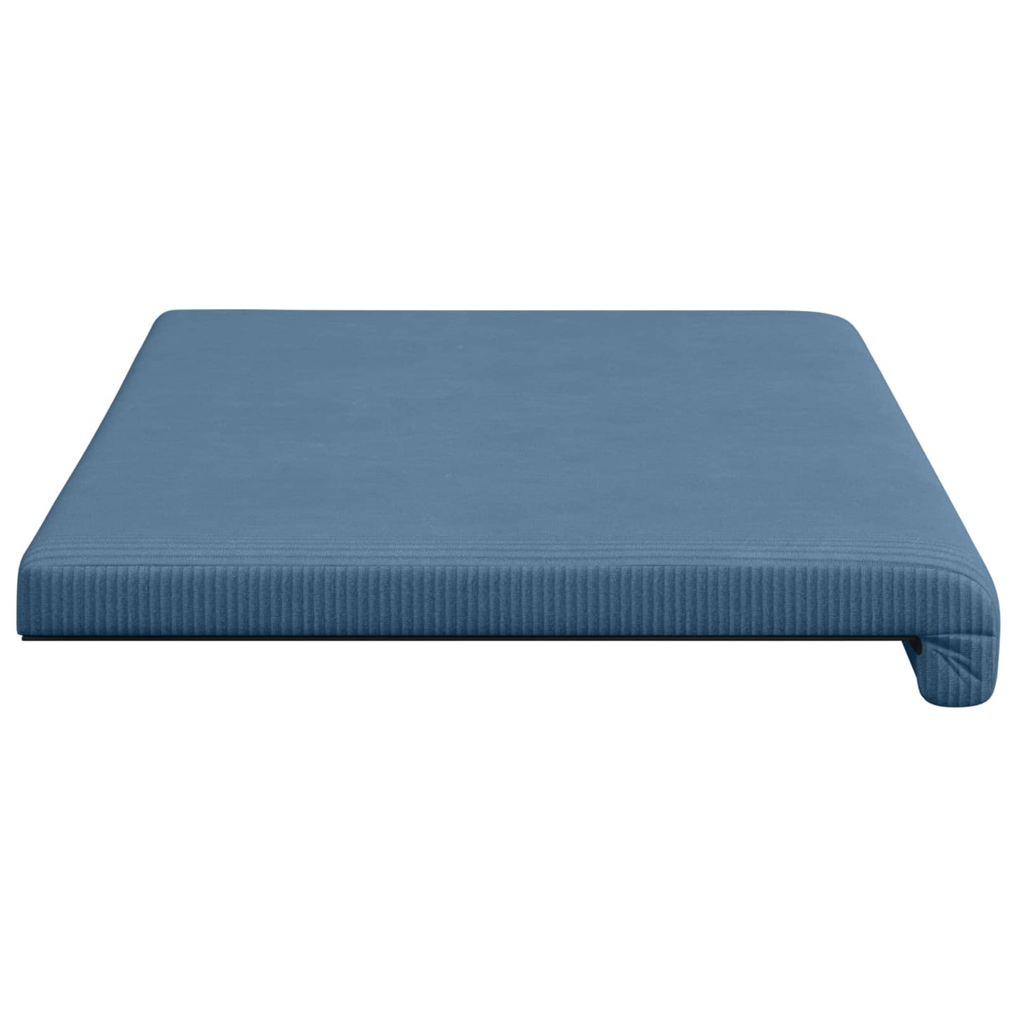 vidaXL Bench Cushion Corduroy Blue Depth 35 cm