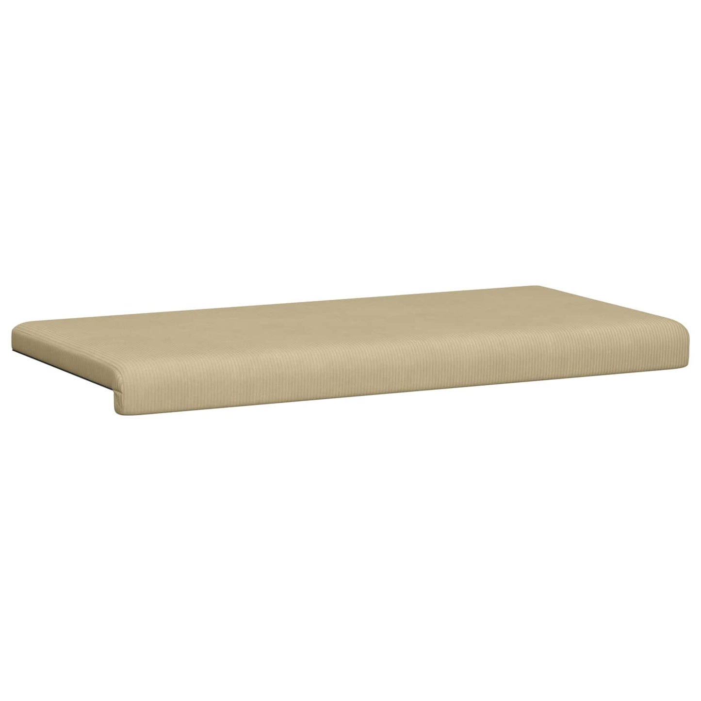 vidaXL Bench Cushion Corduroy Grey Green Depth 35 cm
