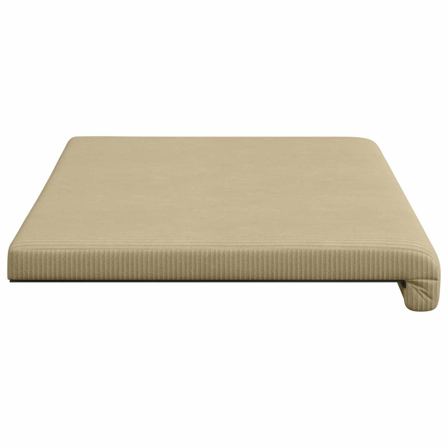 vidaXL Bench Cushion Corduroy Grey Green Depth 35 cm