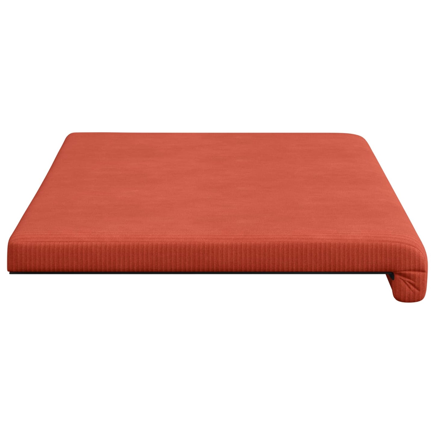 vidaXL Bench Cushion Corduroy Red Orange Depth 35 cm