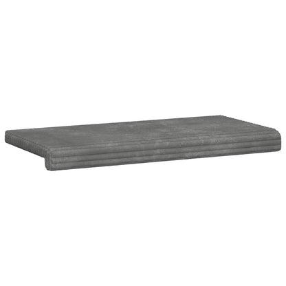 vidaXL Bench Cushion Plush Corduroy Light Grey Depth 35 cm