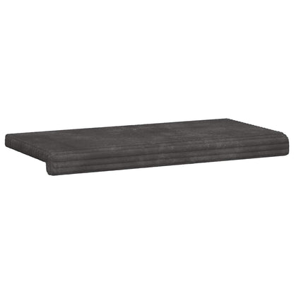 vidaXL Bench Cushion Plush Corduroy Dark Grey Depth 35 cm