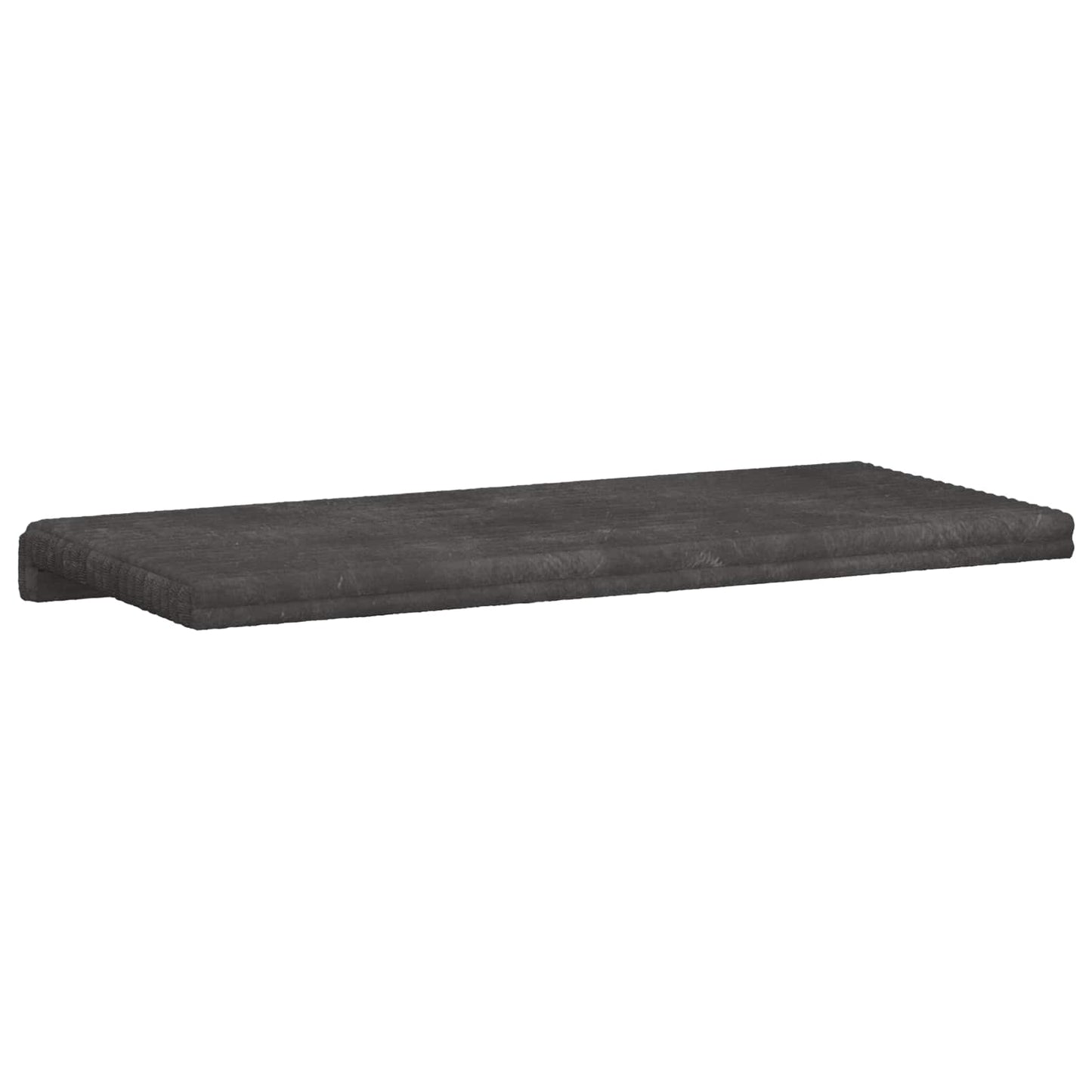 vidaXL Bench Cushion Plush Corduroy Dark Grey Depth 35 cm