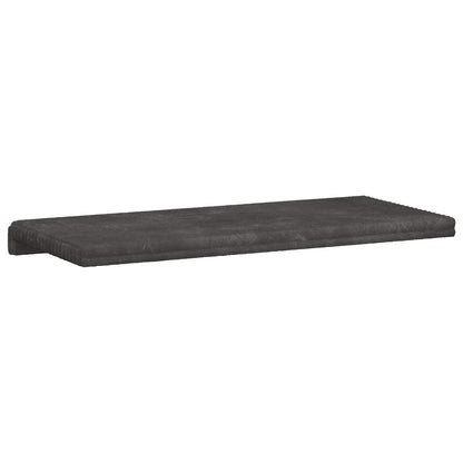 vidaXL Bench Cushion Plush Corduroy Dark Grey Depth 35 cm