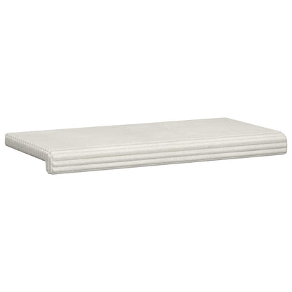 vidaXL Bench Cushion Plush Corduroy Cream Depth 35 cm