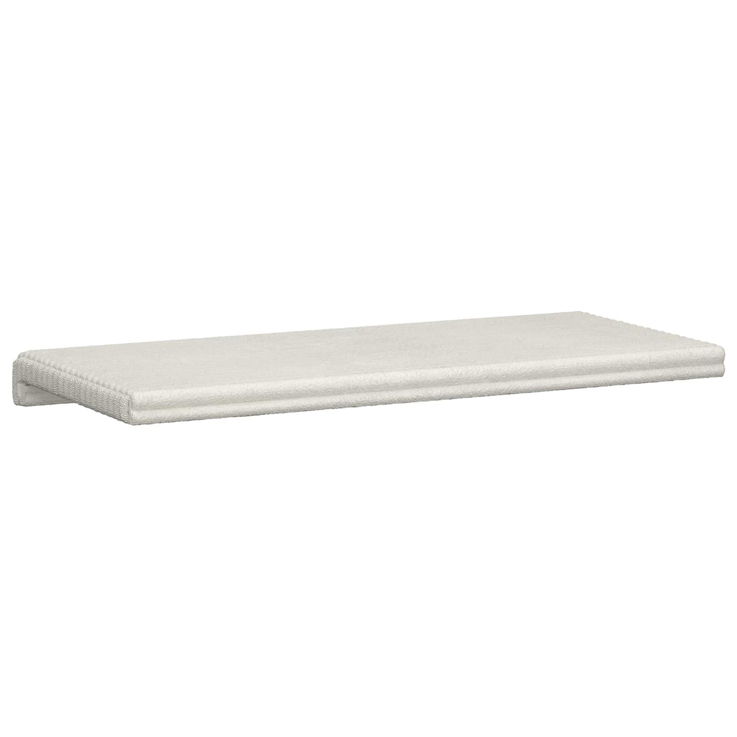 vidaXL Bench Cushion Plush Corduroy Cream Depth 35 cm