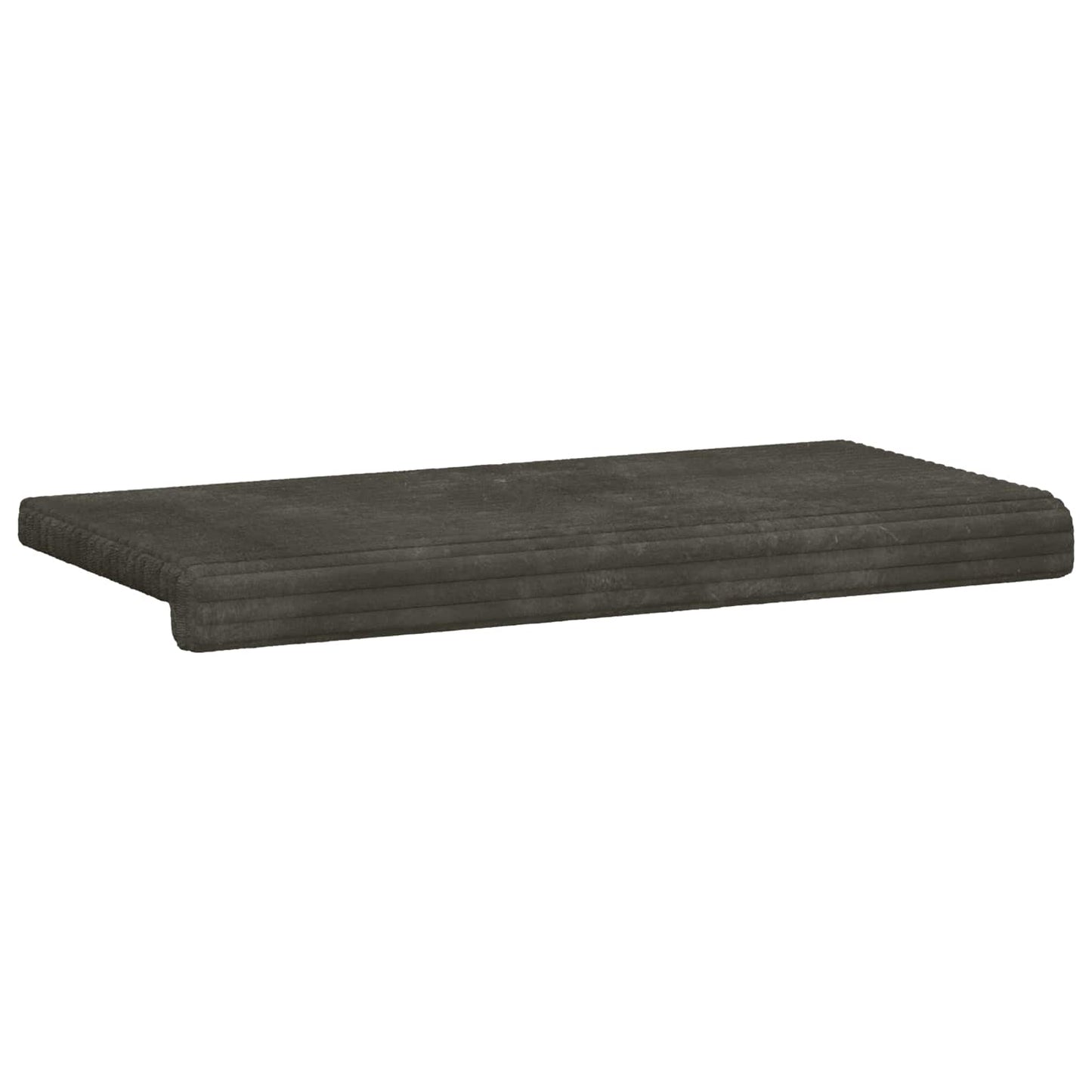 vidaXL Bench Cushion Plush Corduroy Anthracite Depth 35 cm