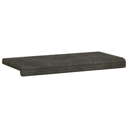 vidaXL Bench Cushion Plush Corduroy Anthracite Depth 35 cm