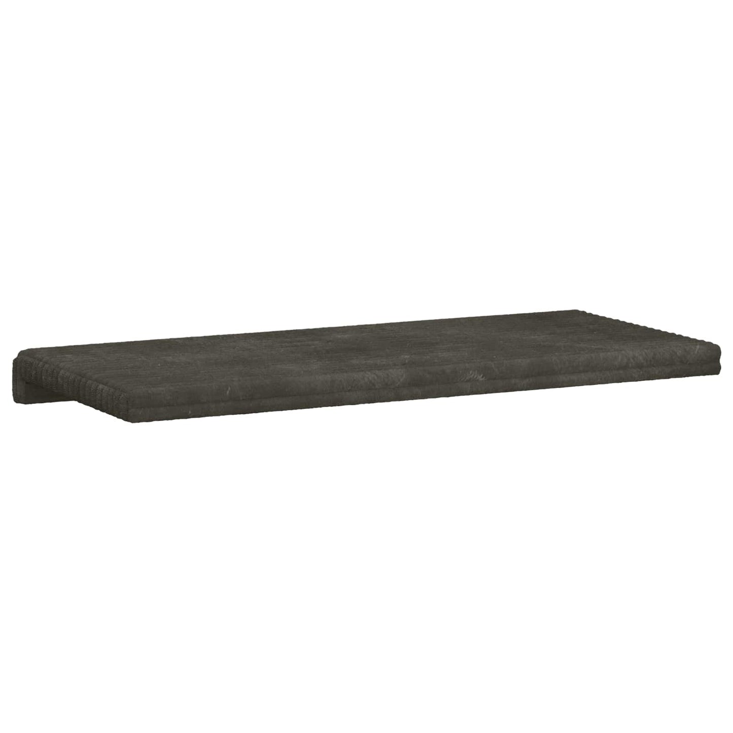 vidaXL Bench Cushion Plush Corduroy Anthracite Depth 35 cm