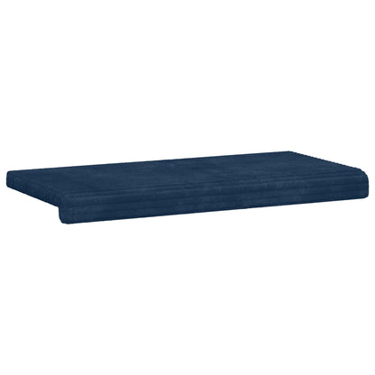 vidaXL Bench Cushion Plush Corduroy Navy Blue Depth 35 cm