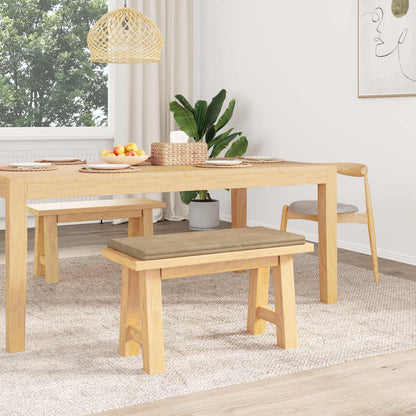 vidaXL Bench Cushion Plush Corduroy Taupe Depth 35 cm