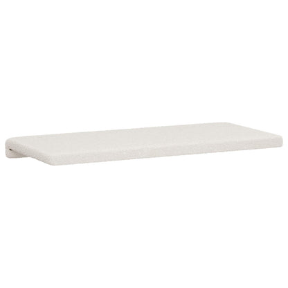 vidaXL Bench Cushion Sherpa Fabric Cream Depth 35 cm