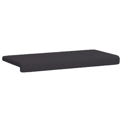 vidaXL Bench Cushion Sherpa Fabric Dark Grey Depth 35 cm