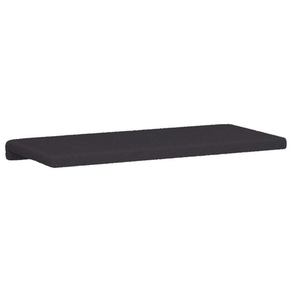 vidaXL Bench Cushion Sherpa Fabric Dark Grey Depth 35 cm