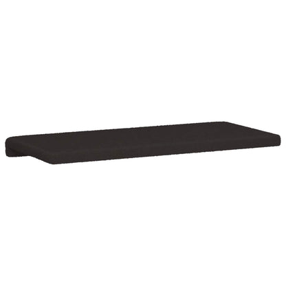 vidaXL Bench Cushion Sherpa Fabric Black Depth 35 cm