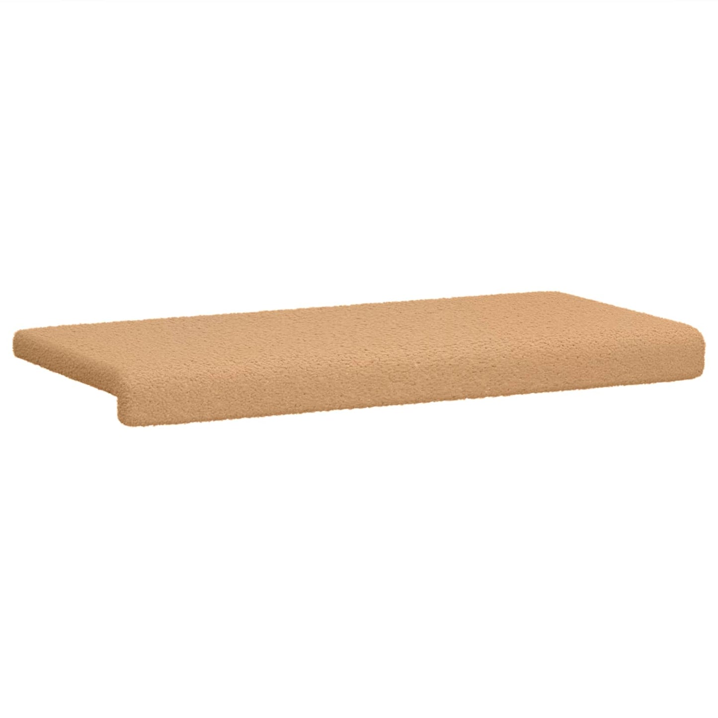 vidaXL Bench Cushion Sherpa Fabric Beige Depth 35 cm