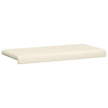 vidaXL Bench Cushion Textured Velvet Cream Depth 35 cm