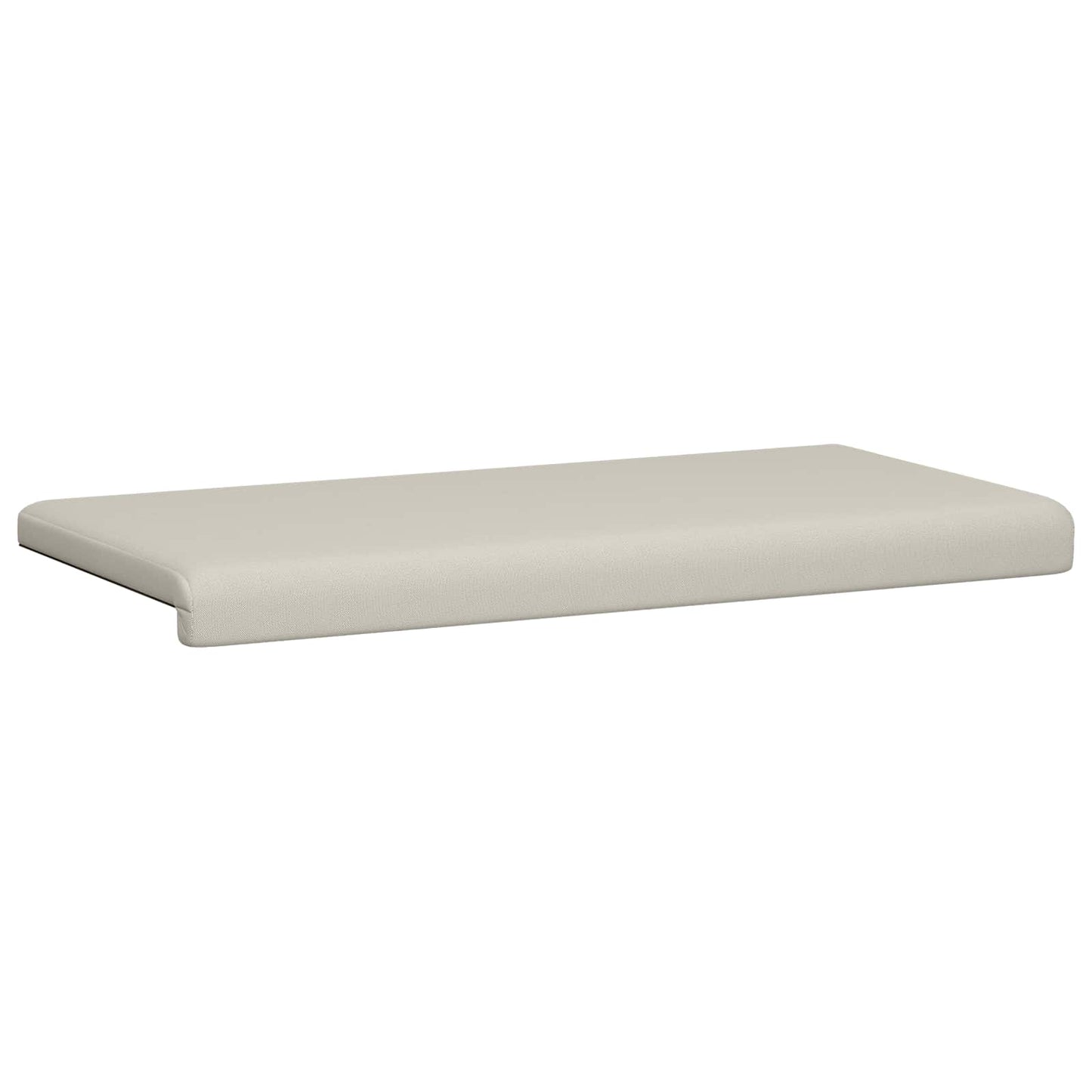 vidaXL Bench Cushion Textured Velvet Oatmeal Depth 35 cm