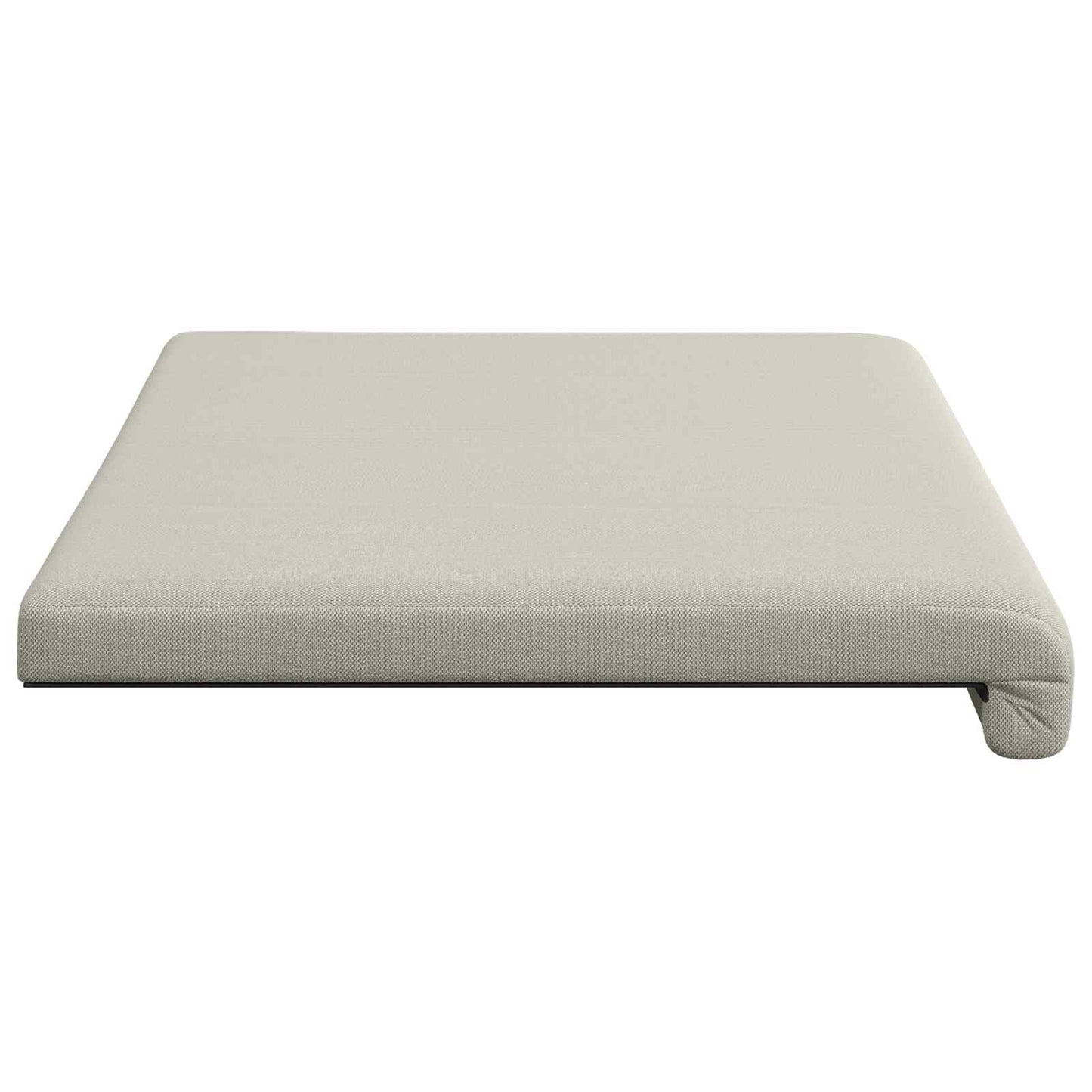 vidaXL Bench Cushion Textured Velvet Oatmeal Depth 35 cm