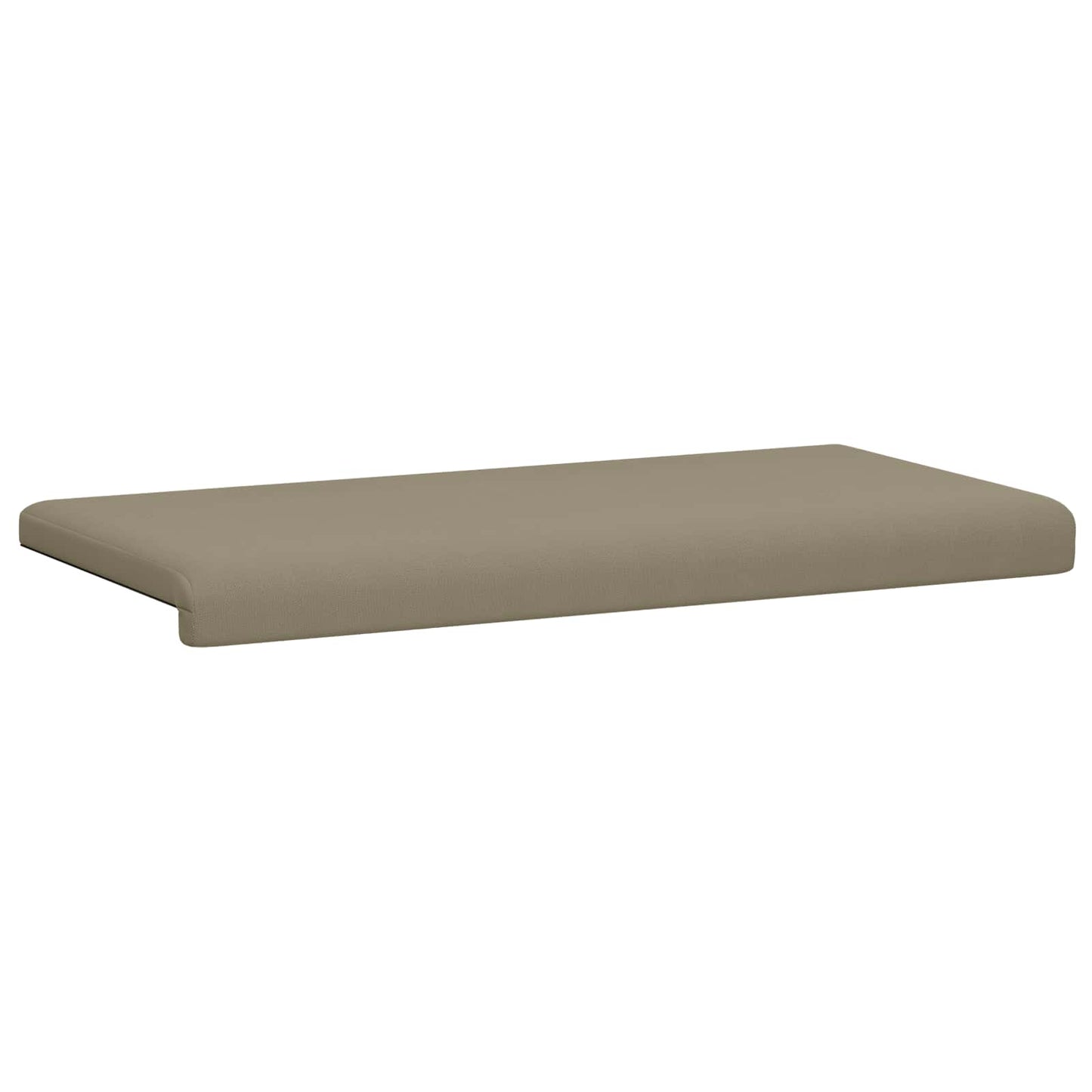 vidaXL Bench Cushion Textured Velvet Khaki Depth 35 cm