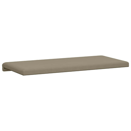 vidaXL Bench Cushion Textured Velvet Khaki Depth 35 cm