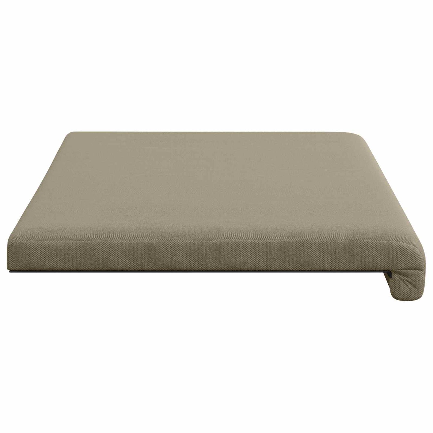 vidaXL Bench Cushion Textured Velvet Khaki Depth 35 cm