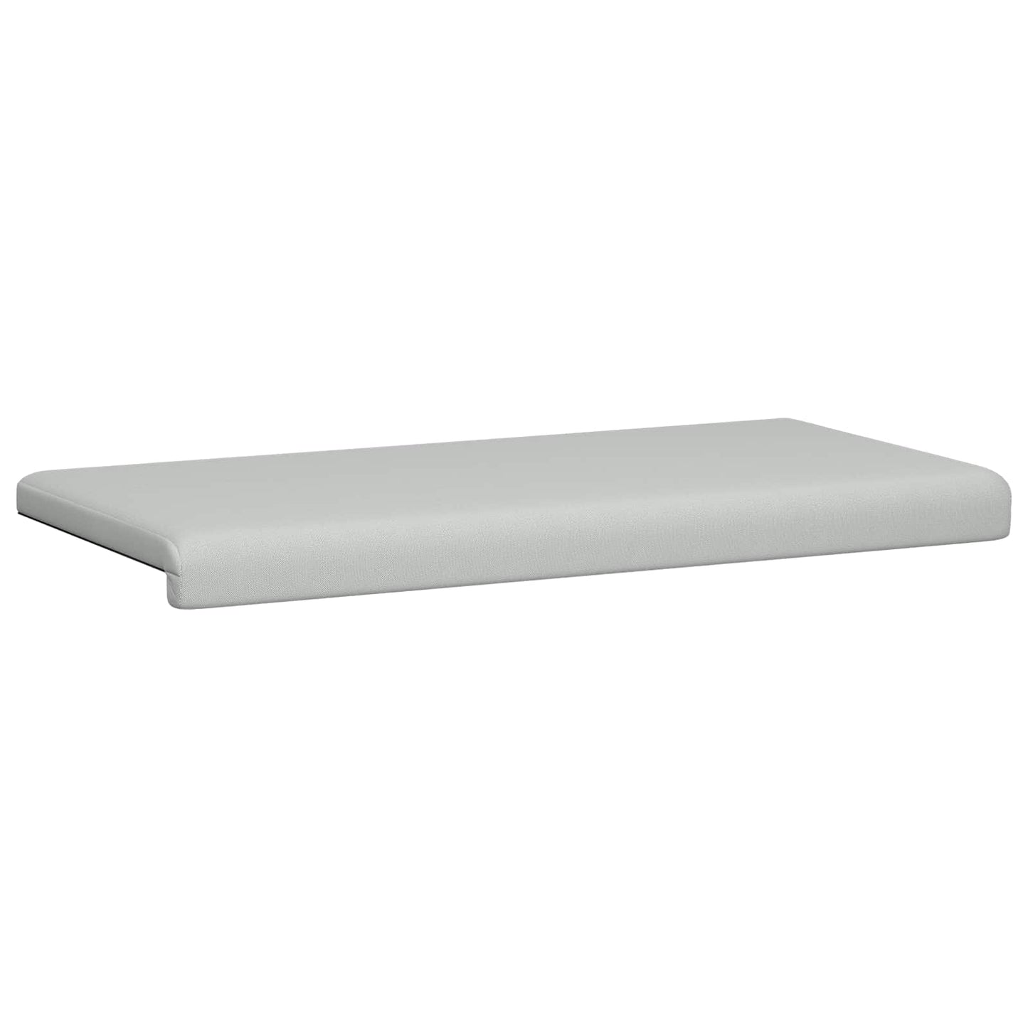 vidaXL Bench Cushion Textured Velvet Light Grey Depth 35 cm