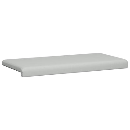 vidaXL Bench Cushion Textured Velvet Light Grey Depth 35 cm
