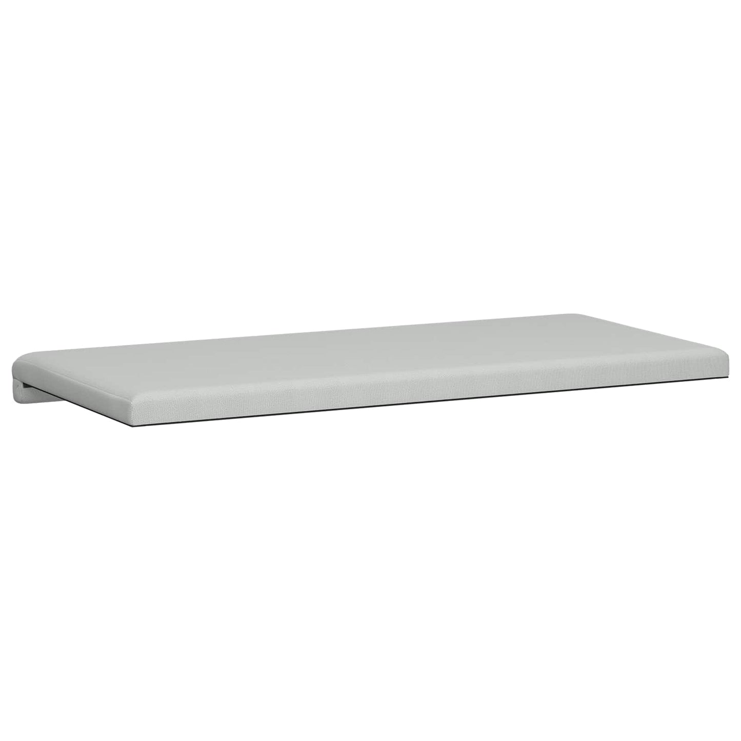 vidaXL Bench Cushion Textured Velvet Light Grey Depth 35 cm