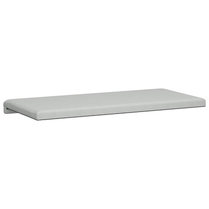 vidaXL Bench Cushion Textured Velvet Light Grey Depth 35 cm
