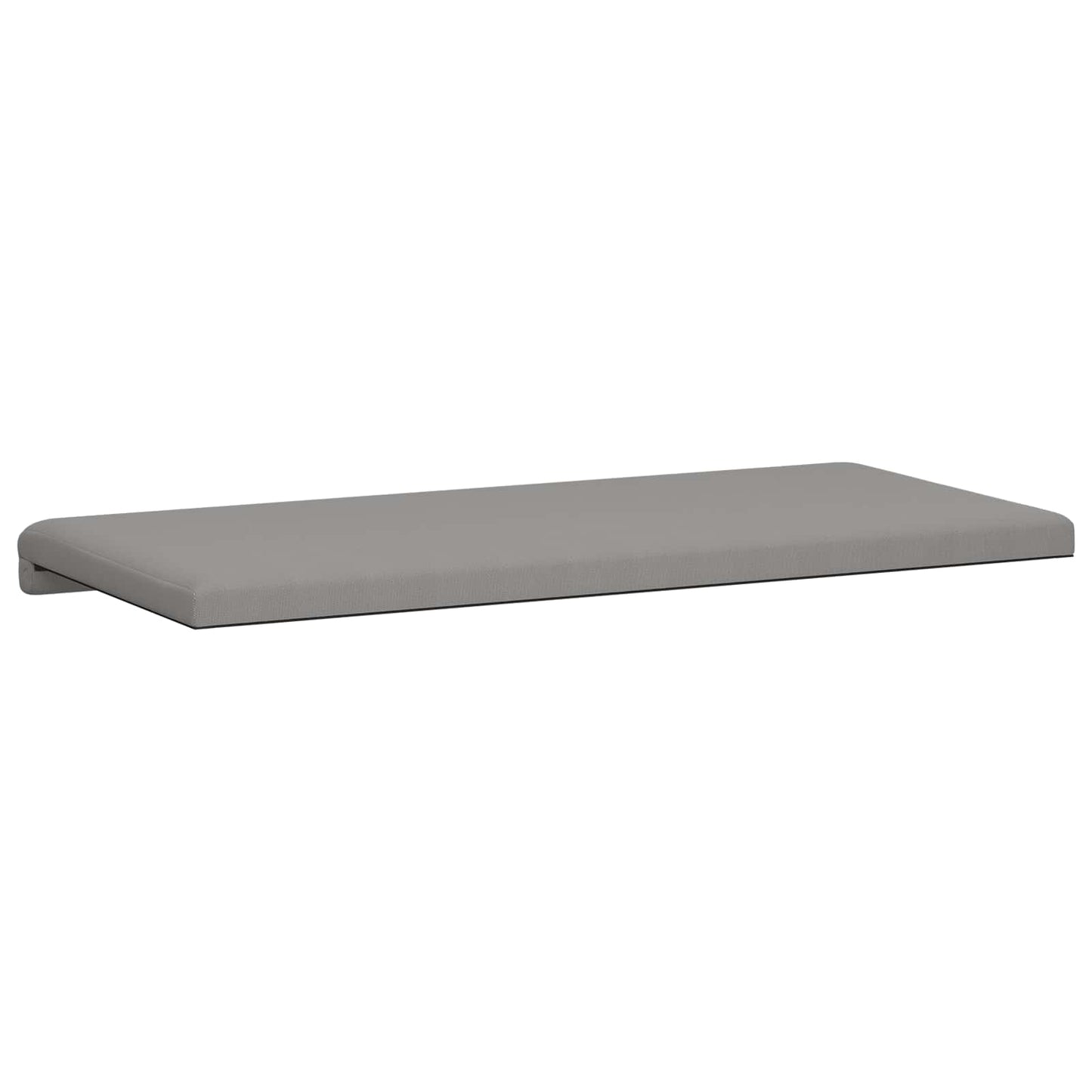 vidaXL Bench Cushion Textured Velvet Dark Grey Depth 35 cm